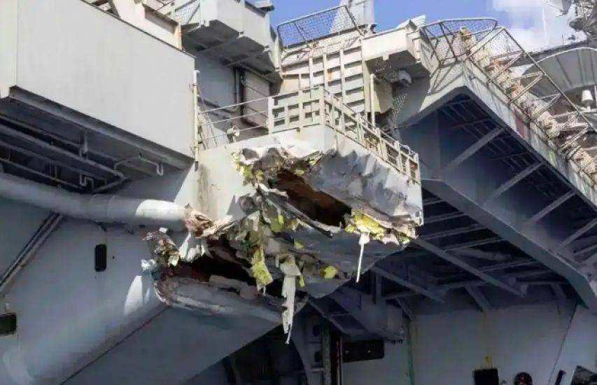 nba篮球_当场爆炸!美航母收到噩耗nba篮球,美损失惨重,中方早有言在先